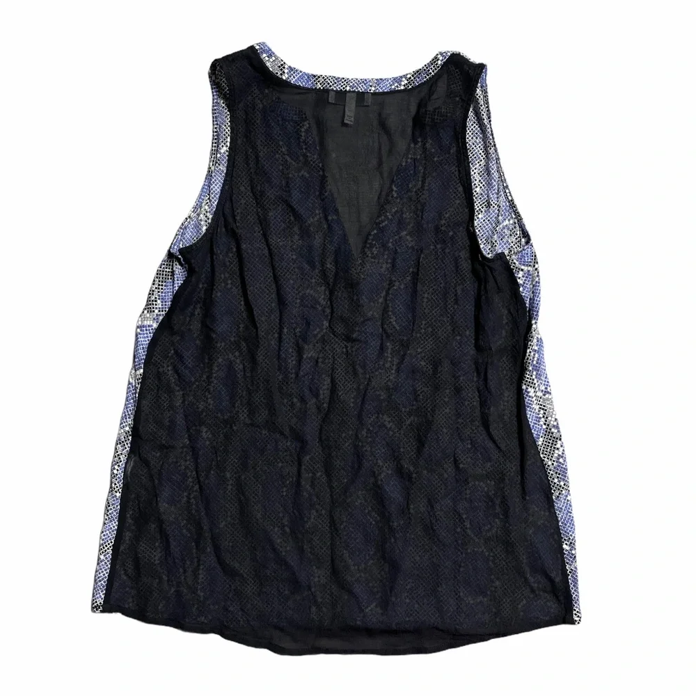 Joie Purple & Black Snakeskin Print Blouse XS - Picture 7 of 7